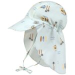 Casquette protge nuque anti - uv camper vert cume (19 - 36 mois)