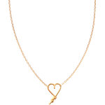 Collier mon petit c?ur (goldfilled jaune 14 carats)