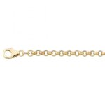 Chane maille jaseron 45 cm (or jaune 375)
