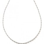Chane rglable maille carre 36 + 10 cm (argent)