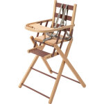 Chaise haute extra pliante sarah hybride vieux rose