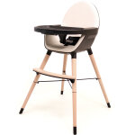 Chaise haute �volutive essentiel plus noir et sable