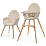 Chaise haute 2 en 1 fini 2 beige