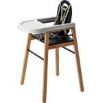 Chaise haute fixe lili hybride anthracite