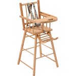 Chaise haute traditionnelle andr� fixe