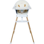 Chaise haute �volutive ultimo 3 luxe white - naturel