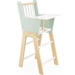 Chaise haute en bois zen pour poupée Chaise haute en bois zen pour poupée