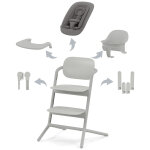 Chaise haute �volutive 4 in 1 lemo 2 suede grey