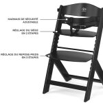 Chaise haute �volutive enock black