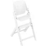 Chaise haute volutive nesta en bois blanc