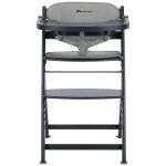 Chaise haute �volutive timba 2 avec coussin mineral graphite