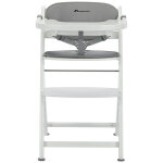 Chaise haute �volutive timba 2 avec coussin white - grey
