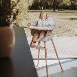 Chaise haute �volutive ultimo 3 luxe argile - naturel