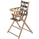 Chaise haute extra pliante sarah hybride anthracite