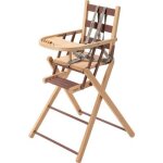 Chaise haute extra pliante sarah hybride vieux rose