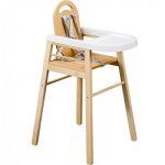 Chaise haute lili en bois massif