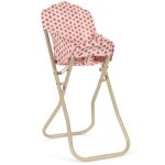 Chaise haute pour poupée rosie rose Chaise haute pour poupée rosie rose