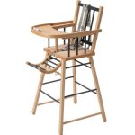 Chaise haute traditionnelle andr hybride anthracite