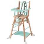 Chaise haute transformable marcel hybride vert menthe