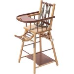 Chaise haute transformable marcel hybride vieux rose