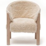 Chaise saba en bois de h�tre fur milk