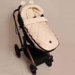 Chanceli�re capuche souris en laine beige (6 - 36 mois)