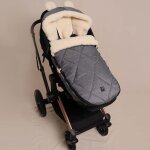 Chanceli�re capuche souris en laine gris anthracite (6 - 36 mois)