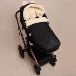 Chanceli�re capuche souris en laine noir (6 - 36 mois)