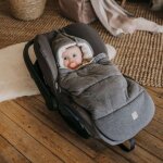 Chanceli�re universelle pour cosy jersey hood dark grey (0 - 12 mois)
