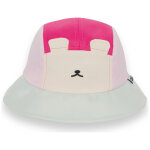 Chapeau anti - uv camper fun ourson framboise (12 - 24 mois)