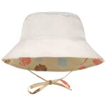 Chapeau anti - uv fleurs vanille (07 - 18 mois)