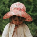 Chapeau anti - uv river rose (6 - 12 mois)