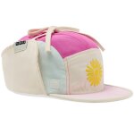 Casquette anti - uv camper fun fleur fushia (6 - 12 mois)