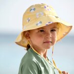 Chapeau r�versible anti - uv bou�e jaune p�le (3 - 6 mois)