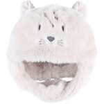 Chapka en groloudoux beige (43 cm - 1 - 6 mois)