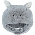Chapka en groloudoux gris (1 - 6 mois)