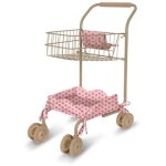 Chariot de course pour poupe rosie rose