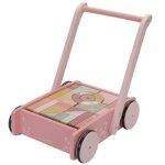 Chariot de marche avec blocs de construction wild flowers