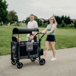 Chariot de transport enfant w2 avec tapis de protection (2 places)