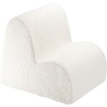 Chauffeuse cloud cream white molletonnée Chauffeuse cloud cream white molletonnée