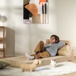 Chauffeuse flipster brown sugar velours c�tel�