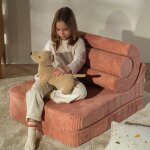 Chauffeuse flipster pink mouse velours c�tel�