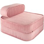 Chauffeuse pink mousse velours côtelé Chauffeuse pink mousse velours côtelé