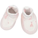 Chaussons en coton roses sophie la girafe (1 - 3 mois)