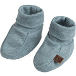Chaussons b�b� en coton bio melange stonegreen (0 - 3 mois)