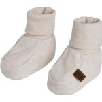 Chaussons b�b� en coton bio melange warm linen (0 - 3 mois)