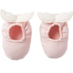 Chaussons avec ailes d'ange blush et cru (0 - 6 mois)