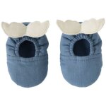 Chaussons avec ailes d'ange pierre bleue (0 - 6 mois)