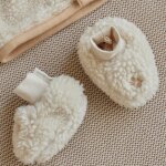 Chaussons chauds pour b�b� teddy sand paws (0 - 3 mois)