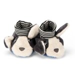 Chaussons chien puce bleu puce et pilou (0 - 6 mois)